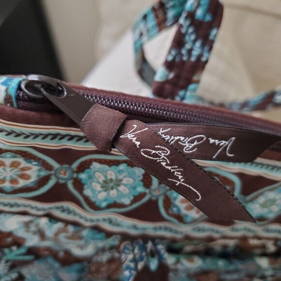 Vera Bradley Vintage Java Blue Shoulder Handbag - Picture 9 of 12